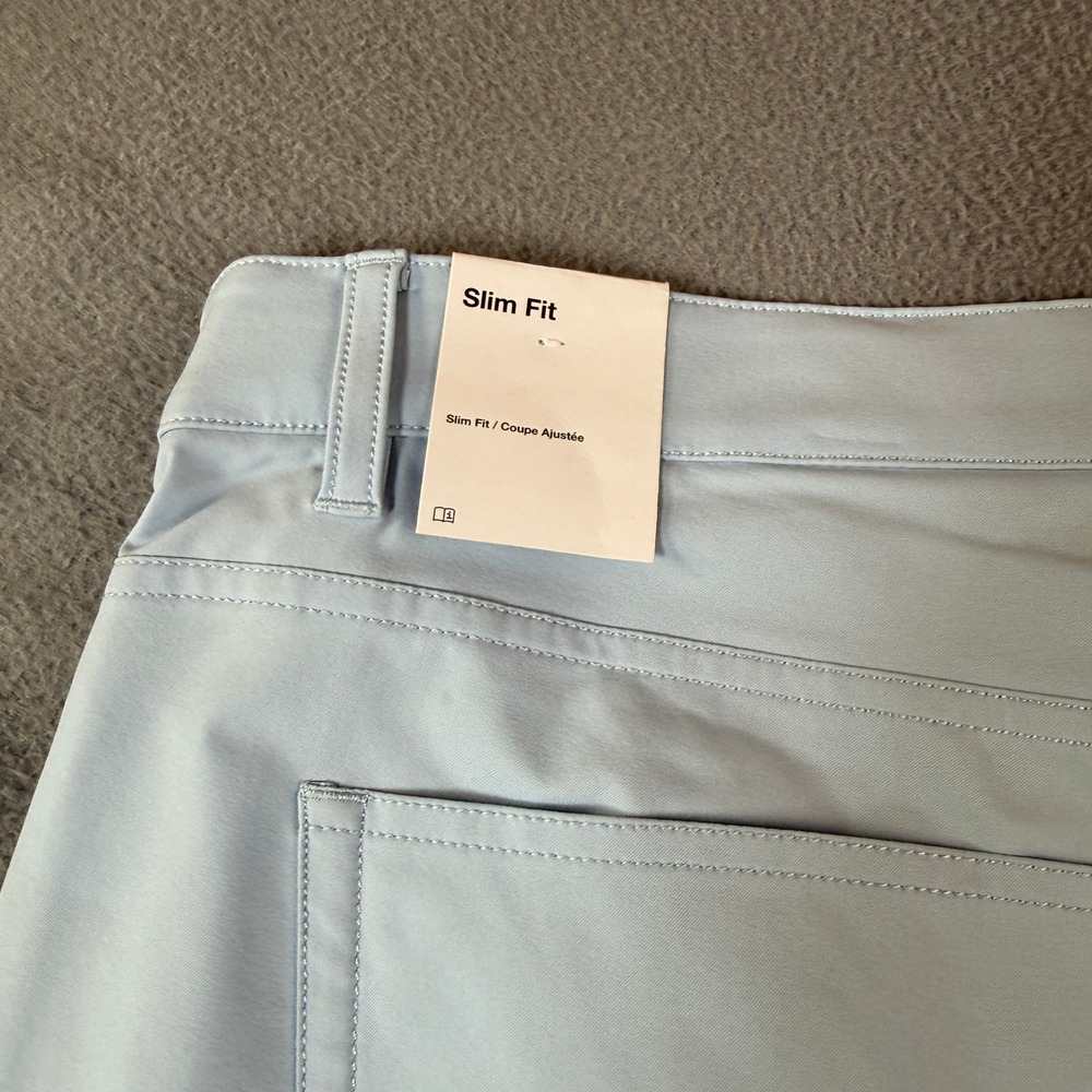 Nike Dri-FIT Slim Fit Golf Pants Mens 40x32 Light Blue 5-Pocket Trousers NEW - Picture 7 of 9